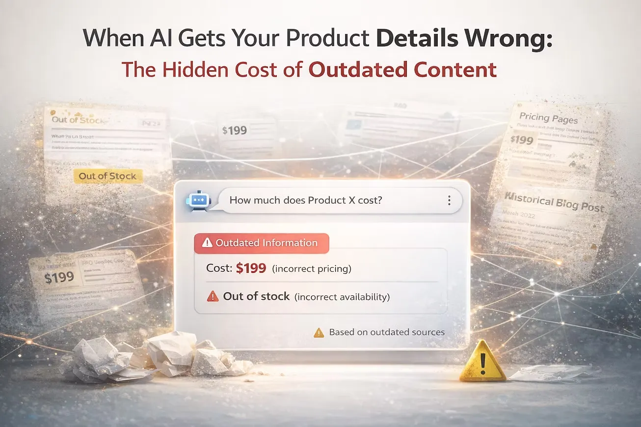 Outdated product content costs AEO GEO optimisation