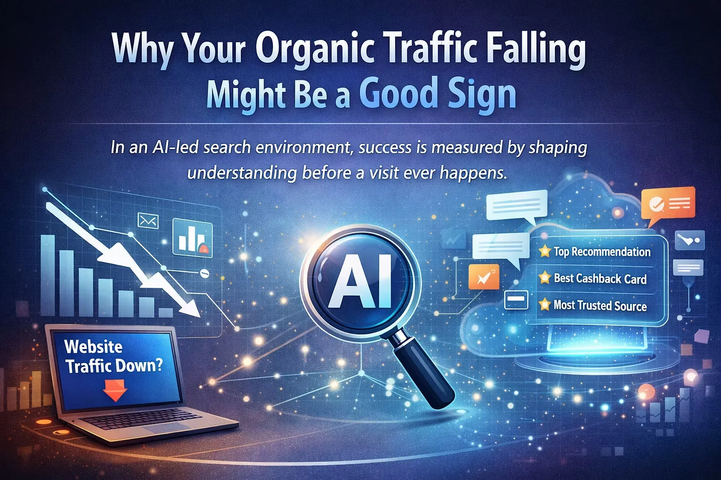 Zero Click Discovery in the age of AEO / GEO : Why Organic Traffic Falling Might Be a Good Sign